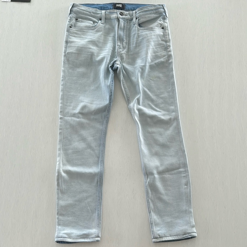 PAIGE Slim Jeans in Light Blue Wash